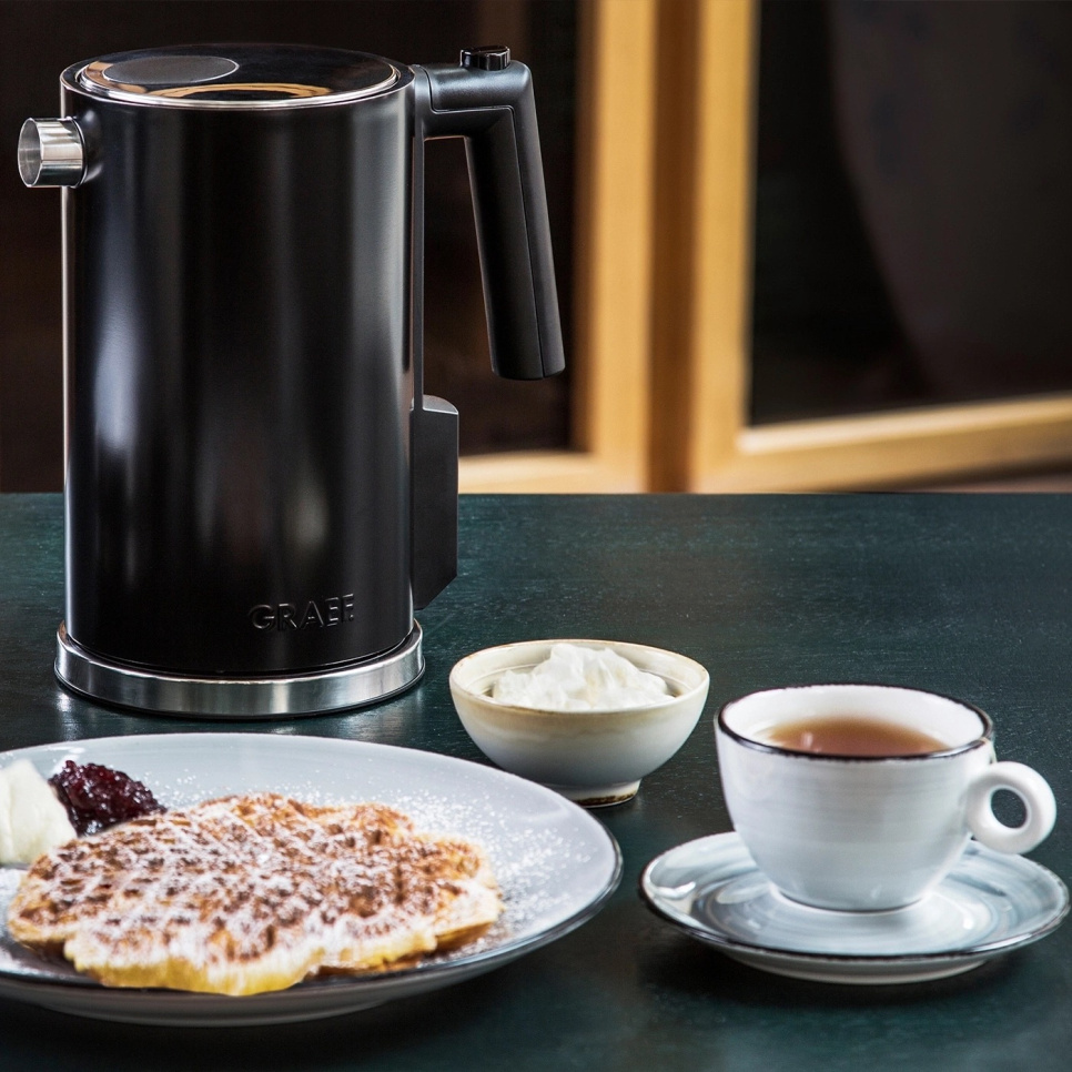 Kedel med temperaturindstilling 1,2 L, sort - Graef