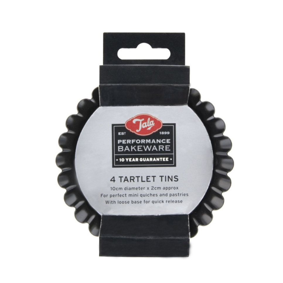 Tarteletform, nonstick, 10 cm, 4-pak - Tala i gruppen Bagning / Bageforme / Tarteletforme hos The Kitchen Lab (1524-15079)