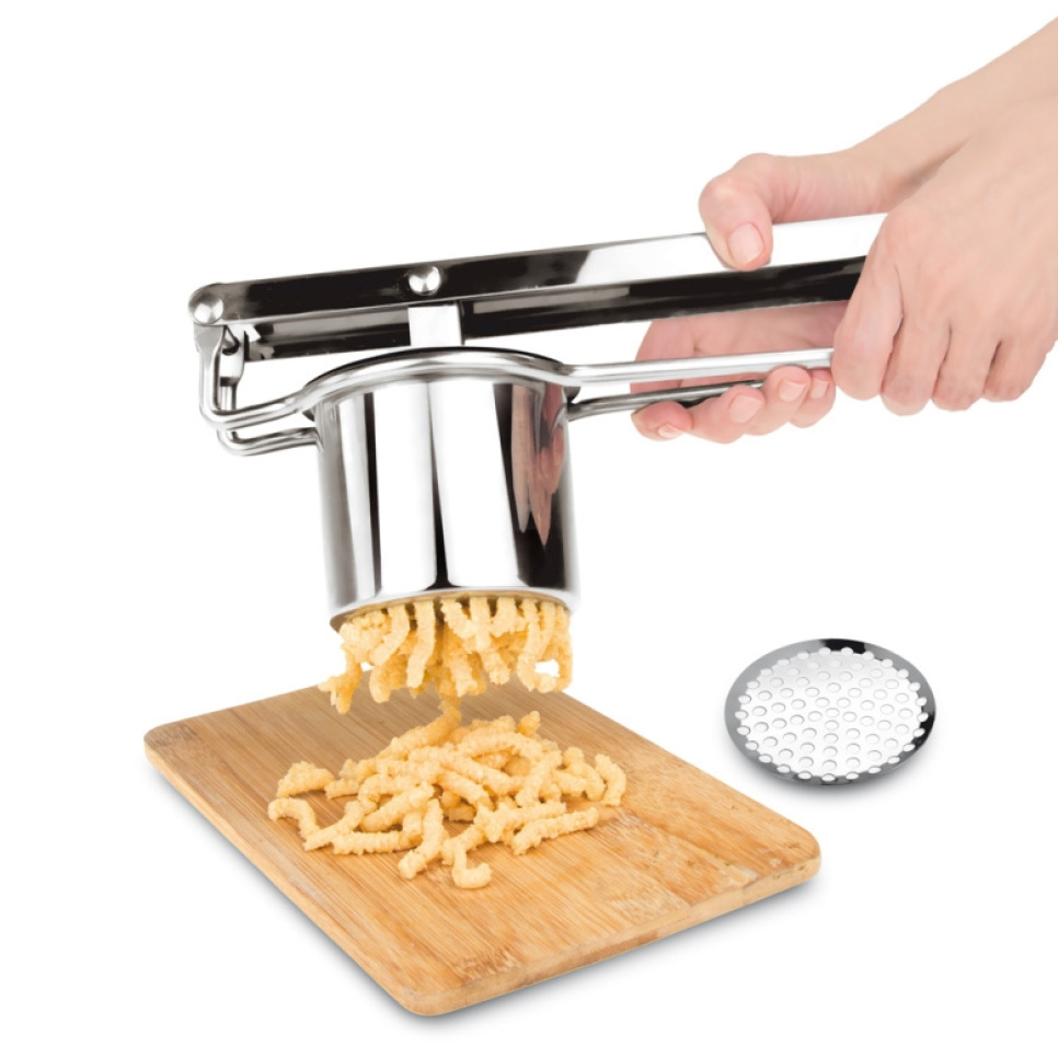 Kartoffelpresse med fire indsatser - iGenietti Kartoffelpresse med fire indsatser - iGenietti