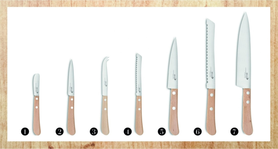 Knivblok med 7 knive - Déglon