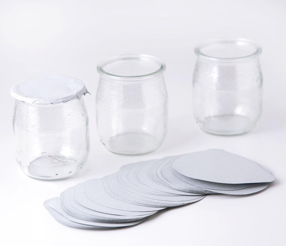 Aluminiumslåg til yoghurtdåser, 750-pak - 100% Chef i gruppen Madlavning / Køkkenredskaber / Flasker og dåser hos The Kitchen Lab (1532-14959)