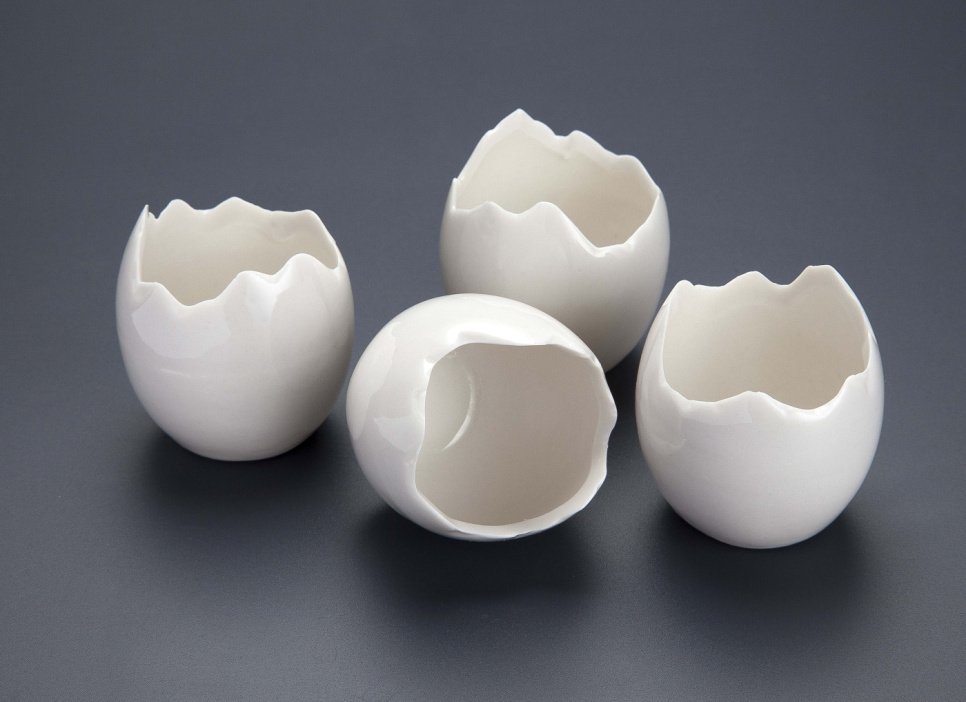 Æggehalvdele i ovnfast porcelæn - 100% Chef Æggehalvdele i ovnfast porcelæn - 100% Chef