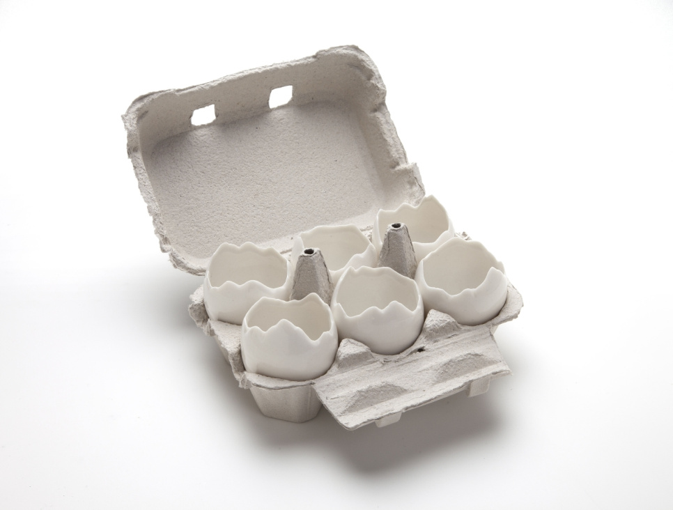 Æggehalvdele i ovnfast porcelæn - 100% Chef Æggehalvdele i ovnfast porcelæn - 100% Chef