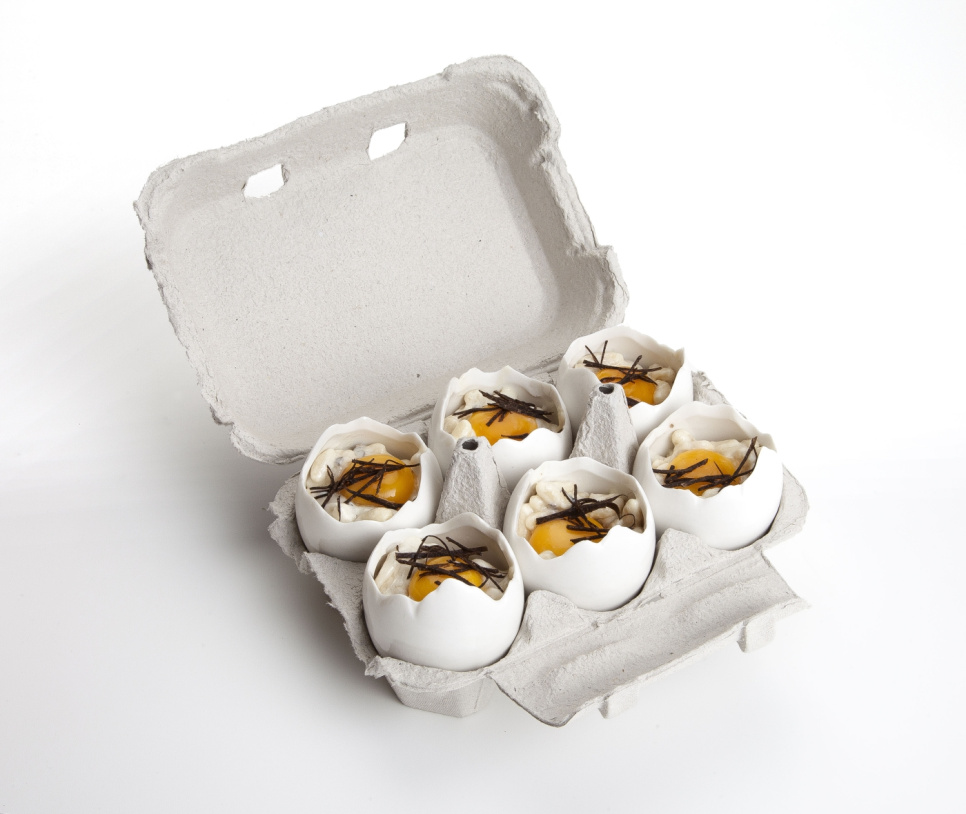 Æggehalvdele i ovnfast porcelæn - 100% Chef Æggehalvdele i ovnfast porcelæn - 100% Chef