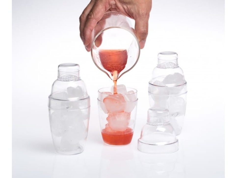 Gennemsigtig cocktailshaker, 50 stk - 100% Chef