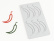 Silikoneform til Tuille, Chili - 100% Chef Silikoneform til Tuille, Chili - 100% Chef