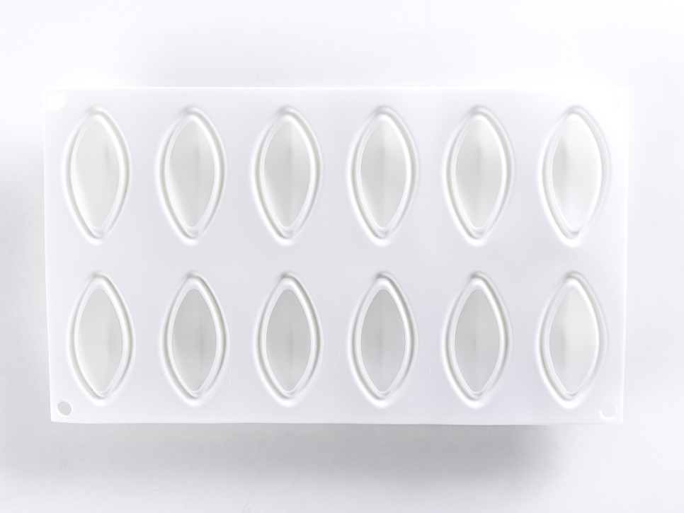 Silikoneform til dekoration, Quenelle - 100% Chef