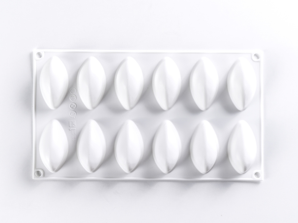 Silikoneform til dekoration, Quenelle - 100% Chef