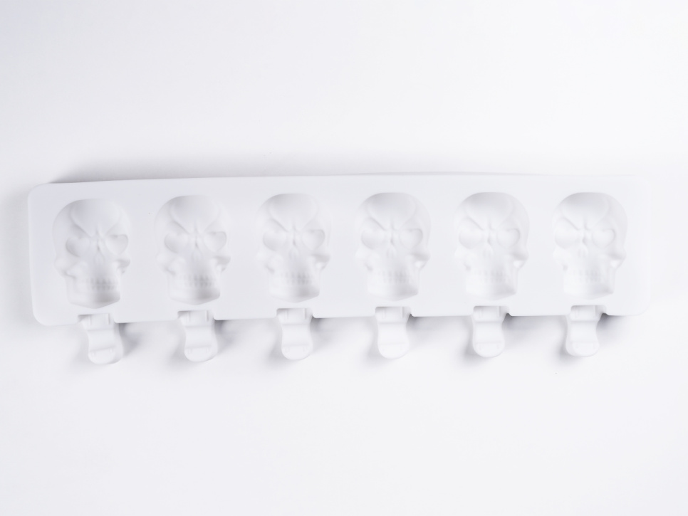 Silikoneform til is, dødningehoved - 100% Chef