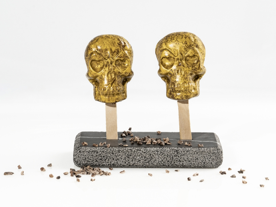 Silikoneform til is, dødningehoved - 100% Chef