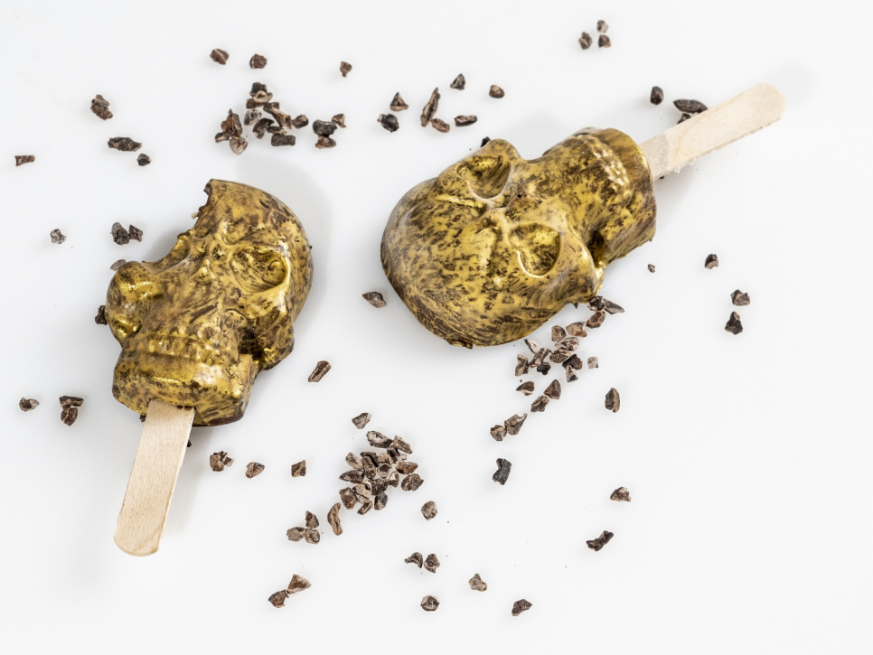 Silikoneform til is, dødningehoved - 100% Chef