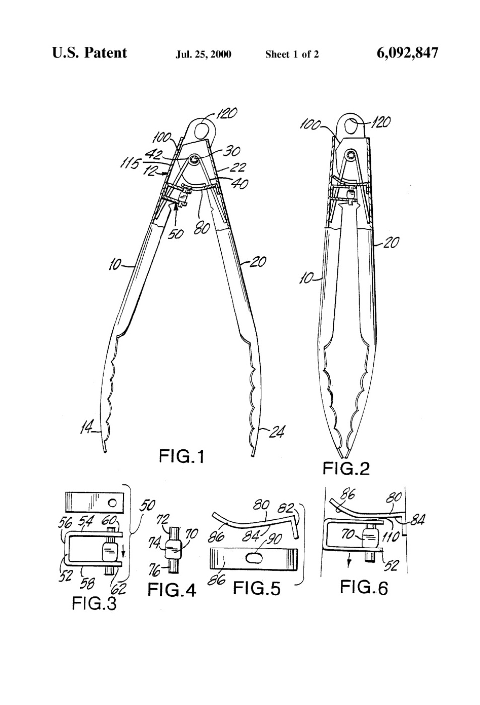 Låsbar køkkentang - Rösle