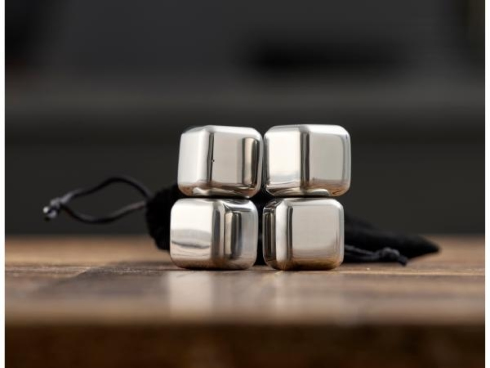 Whiskysten i rustfrit stål, 4-pak - Funktion Whiskysten i rustfrit stål, 4-pak - Funktion