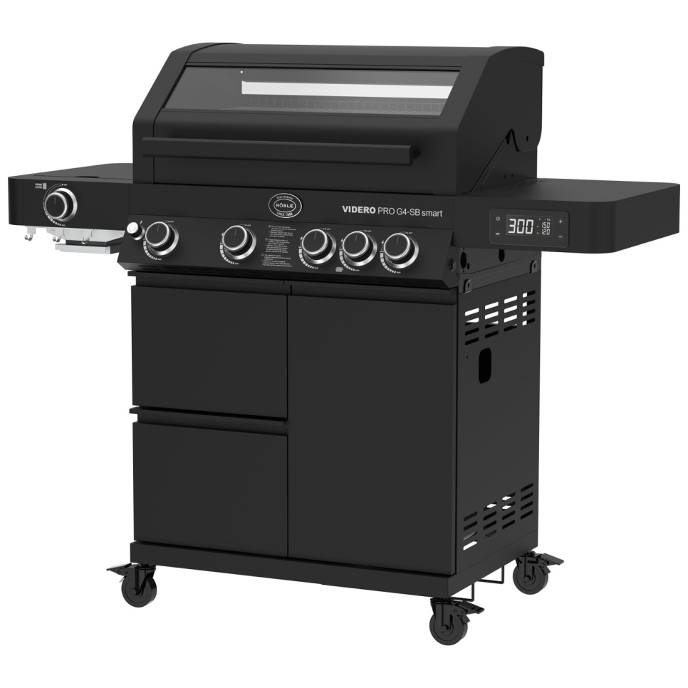 Videro PRO G4-SB Smart Vario+ gasgrill, 20700 W - Rösle Videro PRO G4-SB Smart Vario+ gasgrill, 20700 W - Rösle