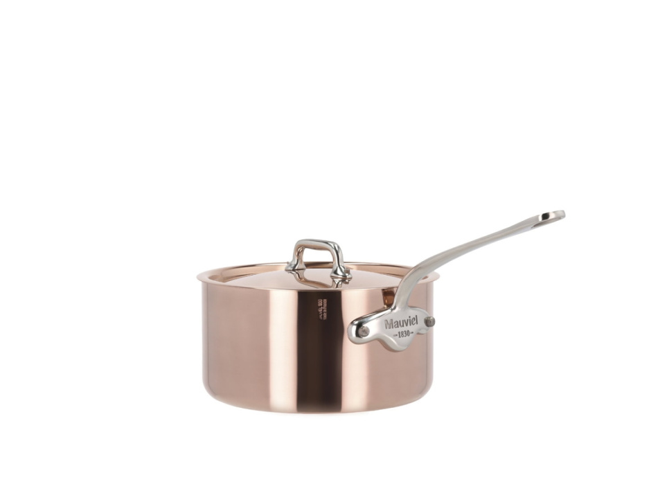 Grydesæt med Låg, 10 Dele, Kobber/Rustfrit Stål - Mauviel