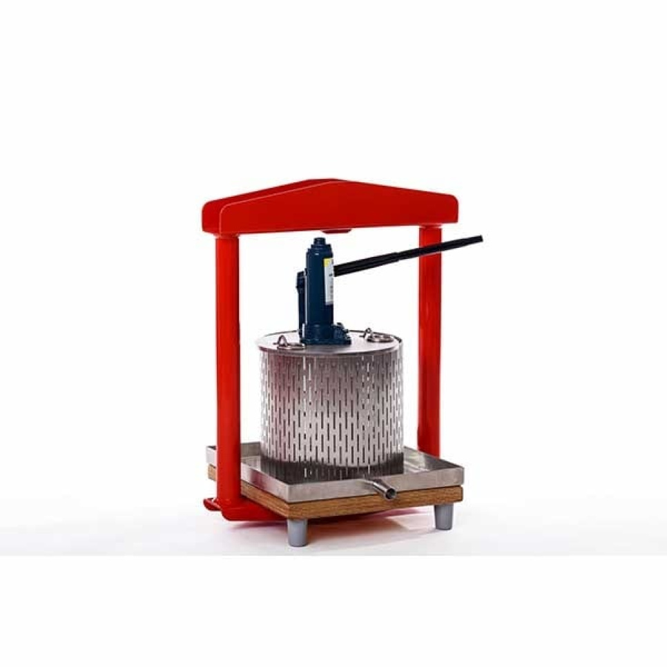 Hydraulisk frugtpresse, rustfrit stål, 12 L - Apple press i gruppen Køkkenmaskiner / Juicepresse & Juicemaskiner / Frugtpresser hos The Kitchen Lab (1557-24570)