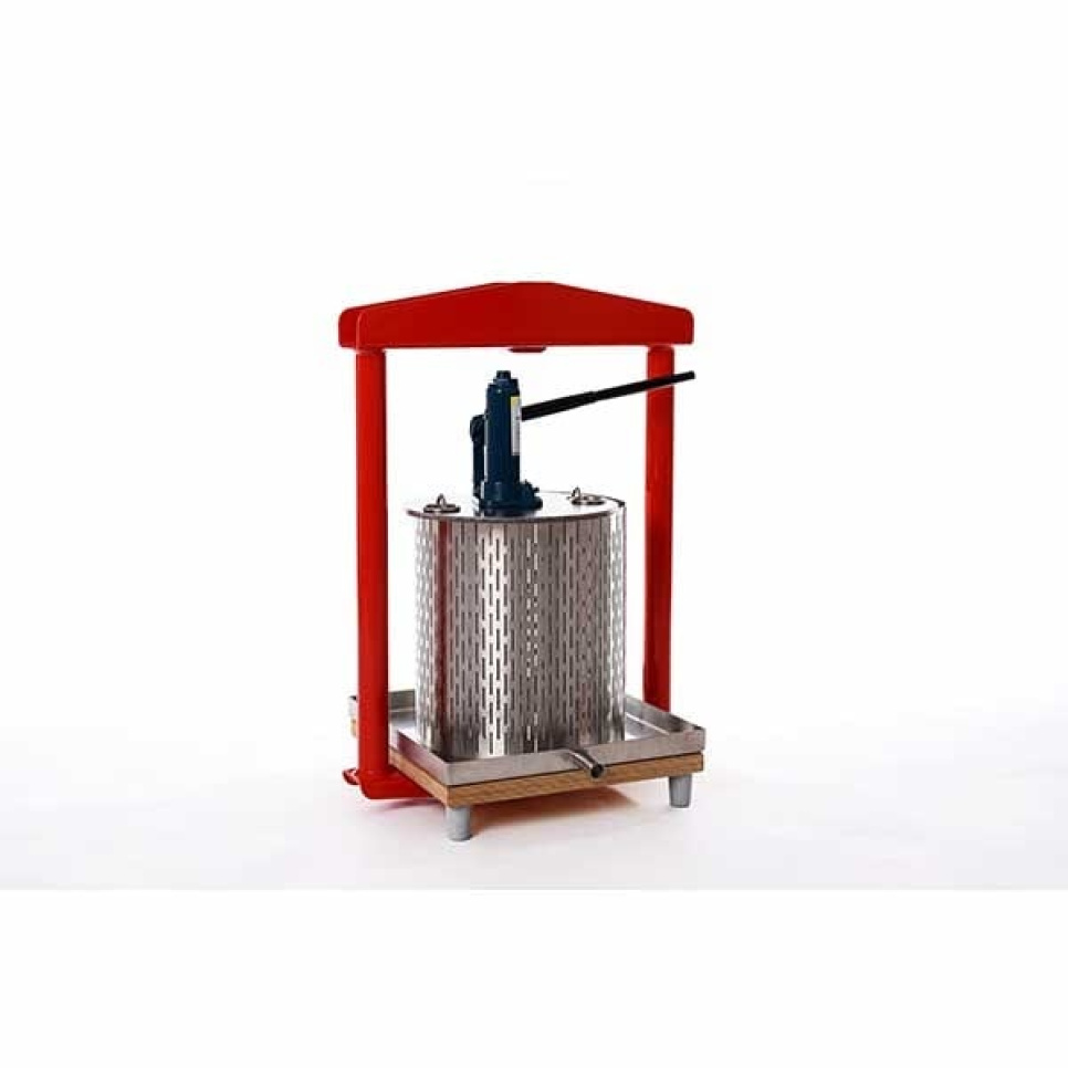 Hydraulisk frugtpresse, rustfrit stål, 26 L - Apple press i gruppen Køkkenmaskiner / Juicepresse & Juicemaskiner / Frugtpresser hos The Kitchen Lab (1557-24572)