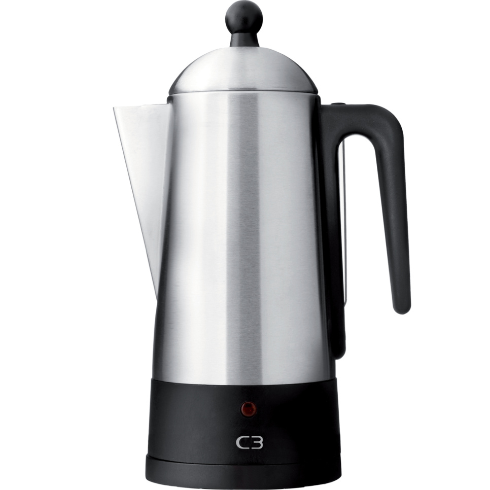 Perkolator, Børstet Rustfrit Stål, 6 Kopper – C3 i gruppen Te & Kaffe / Kaffe brygning / Kaffemaskine hos The Kitchen Lab (1576-31136)