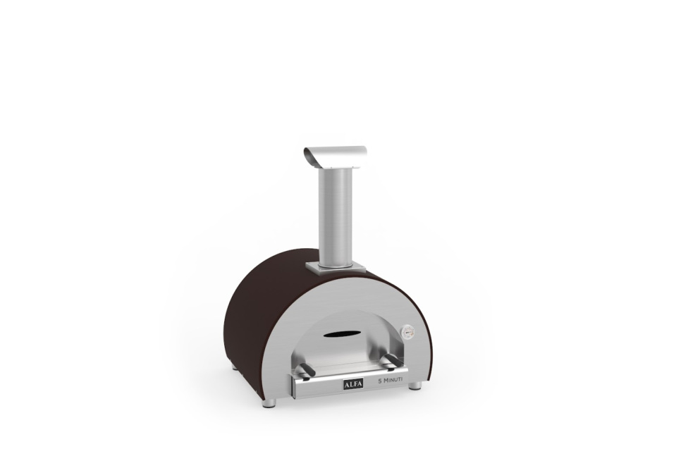 5 minuti, træfyret pizzaovn, kobberfarvet - Alfa Forni
