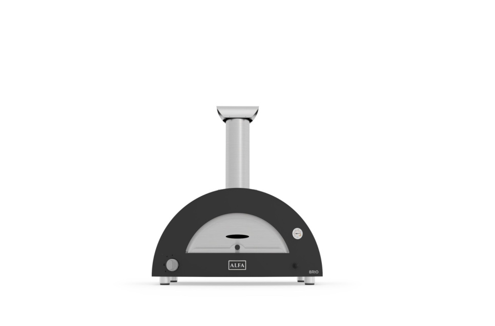 Brio, Pizzaovn, Gas- og Brændefyr, Sort - Alfa Forni