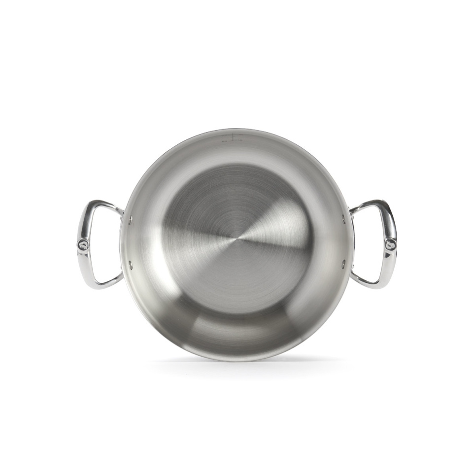 Gryderet med lav ristning med låg og afrundede kanter, 28 cm, affinitet - de Buyer Gryderet med lav ristning med låg og afrundede kanter, 28 cm, affinitet - de Buyer
