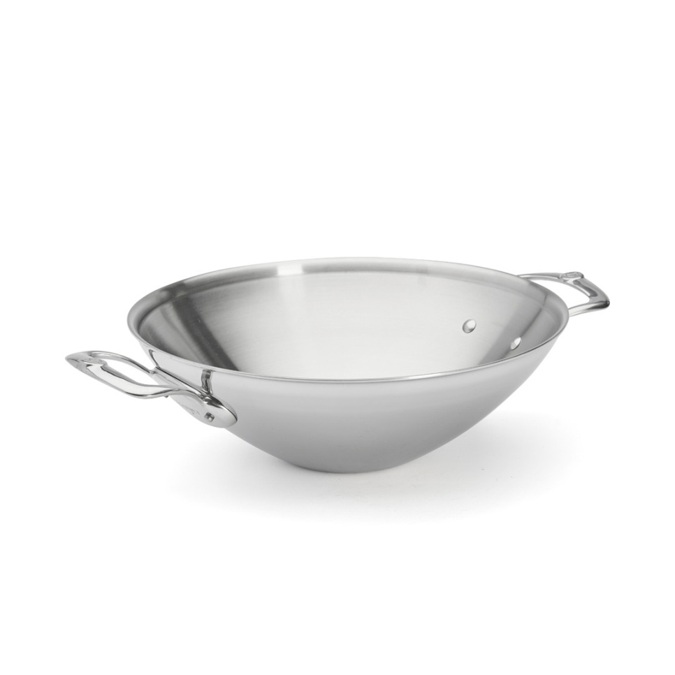 Wok i rustfrit stål med to håndtag, 32 cm, affinitet - de Buyer i gruppen Madlavning / Stegepande / Wokpander hos The Kitchen Lab (1602-27249)