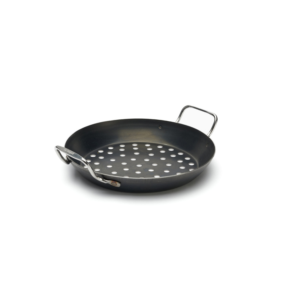 Perforeret kulstofstålpande til grill, Ø28CM - de Buyer i gruppen Grill, komfurer & ovne / Grill tilbehør / Andet grilltilbehør hos The Kitchen Lab (1602-27260)