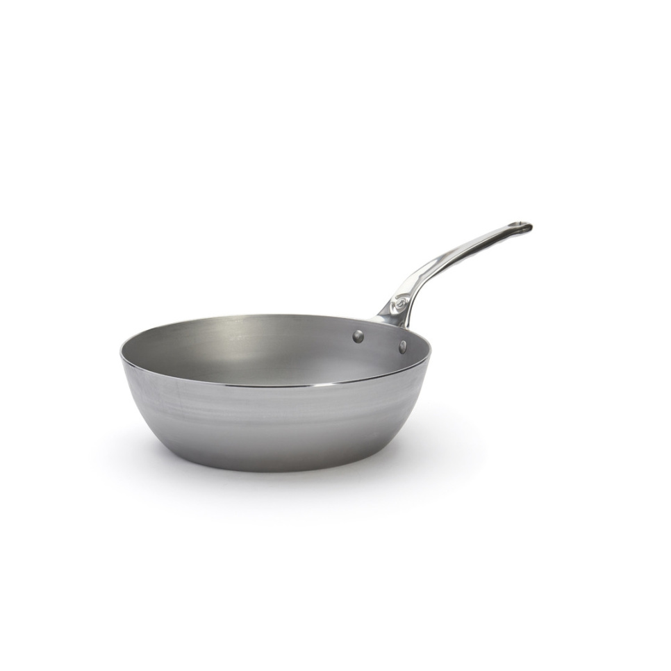 Sauteuse i kulstofstål med rustfrit stålhåndtag, 28 cm, mineral B Pro - de Buyer i gruppen Madlavning / Stegepande / Sauteuser hos The Kitchen Lab (1602-27269)