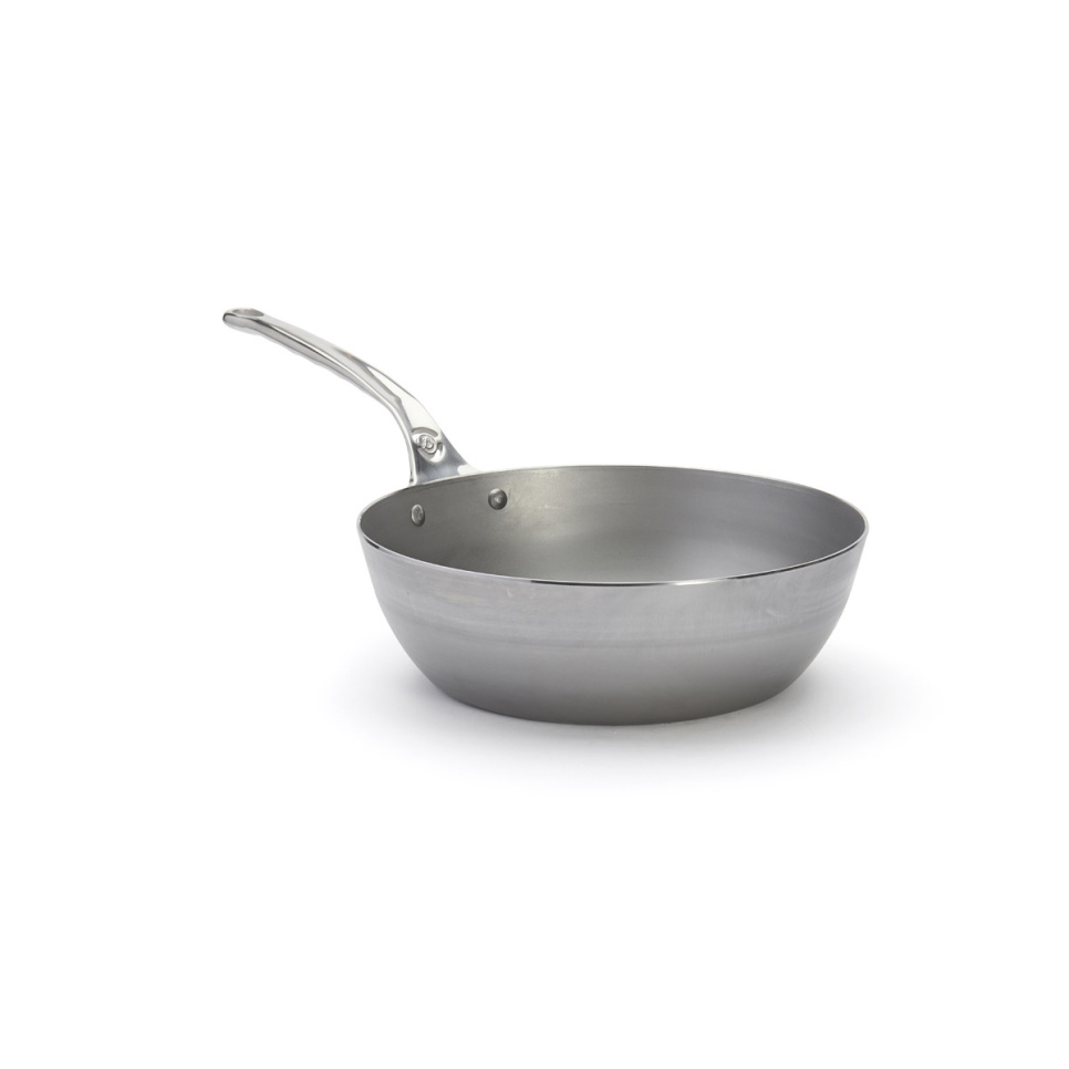 Sauteuse i kulstofstål med rustfrit stålhåndtag, 28 cm, mineral B Pro - de Buyer Sauteuse i kulstofstål med rustfrit stålhåndtag, 28 cm, mineral B Pro - de Buyer