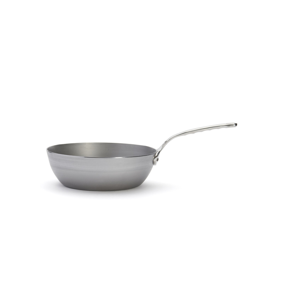 Sauteuse i kulstofstål med rustfrit stålhåndtag, 28 cm, mineral B Pro - de Buyer Sauteuse i kulstofstål med rustfrit stålhåndtag, 28 cm, mineral B Pro - de Buyer
