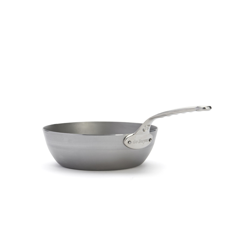 Sauteuse i kulstofstål med rustfrit stålhåndtag, 28 cm, mineral B Pro - de Buyer Sauteuse i kulstofstål med rustfrit stålhåndtag, 28 cm, mineral B Pro - de Buyer