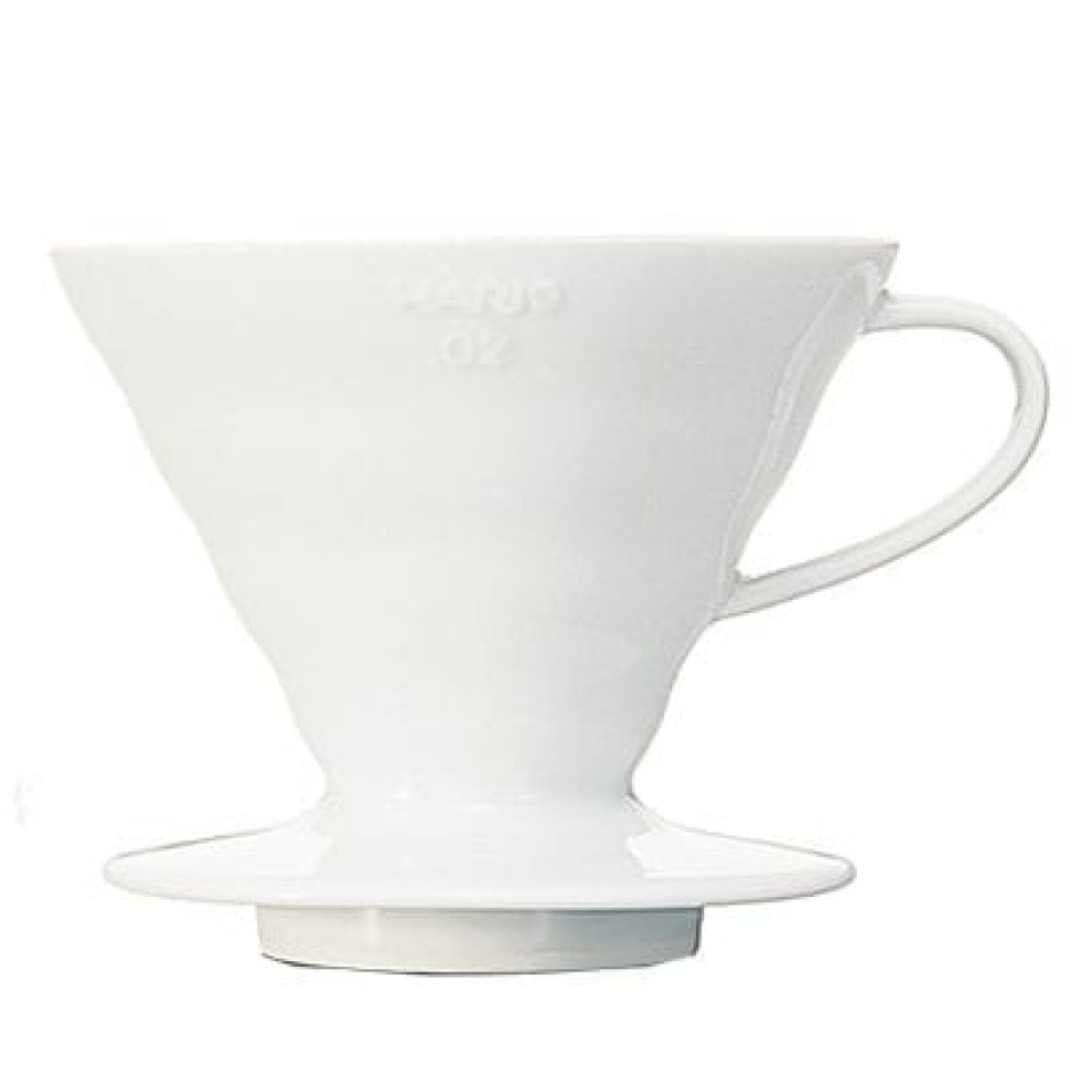 V60 02, Filterholder i porcelæn - Hario i gruppen Te & Kaffe / Kaffe brygning / Pour over / Filterholder hos The Kitchen Lab (1636-13646)