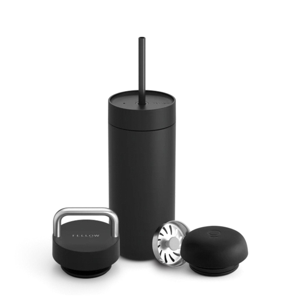 Termokande, Carter 3 i 1 Sip System, Matt Black 16oz - Fellow i gruppen Borddækning / Kander og Karafler / Termokander hos The Kitchen Lab (1638-32747)