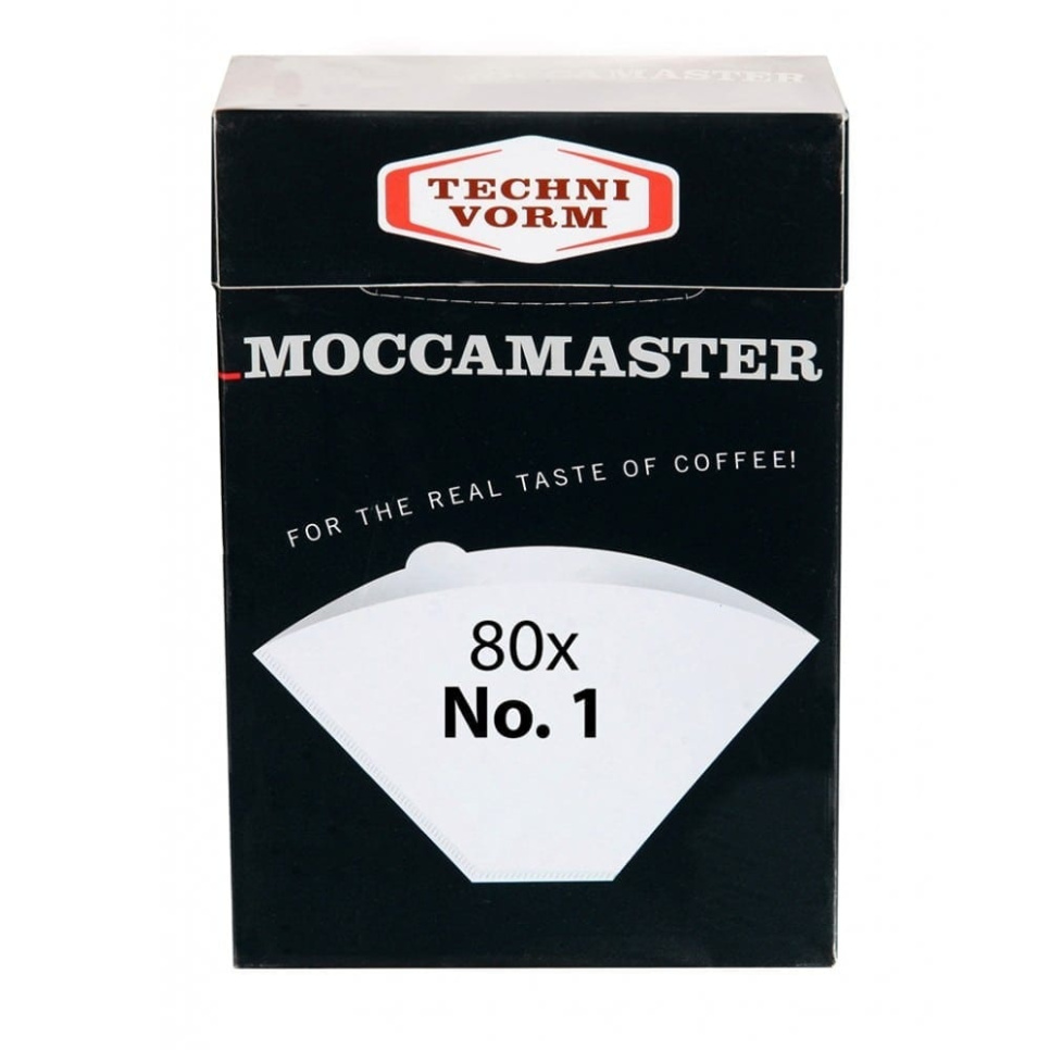 Filter til Cup One, 80-pak - Moccamaster i gruppen Te & Kaffe / Kaffe tilbehør / Kaffe filter hos The Kitchen Lab (1649-16018)