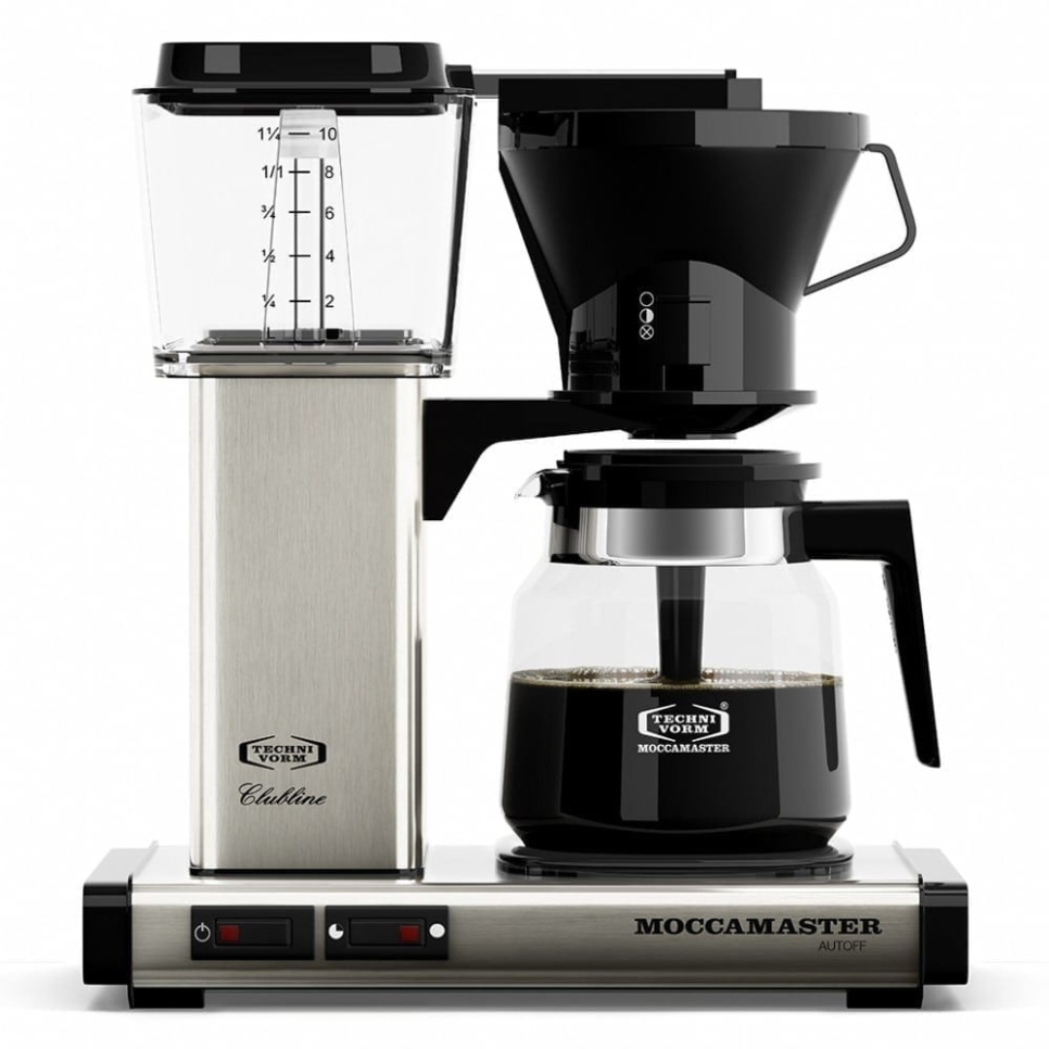 Kaffemaskine, manuel, børstet stål - Moccamaster i gruppen Te & Kaffe / Kaffe brygning / Kaffemaskine hos The Kitchen Lab (1649-26088)