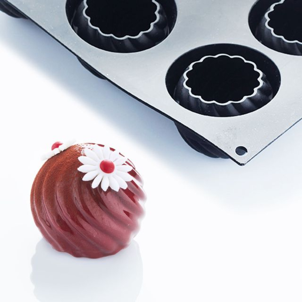Silikoneform, Sort, Twist, 30SIL506 - Martellato i gruppen Bagning / Bageforme / Silikone forme hos The Kitchen Lab (1710-26907)
