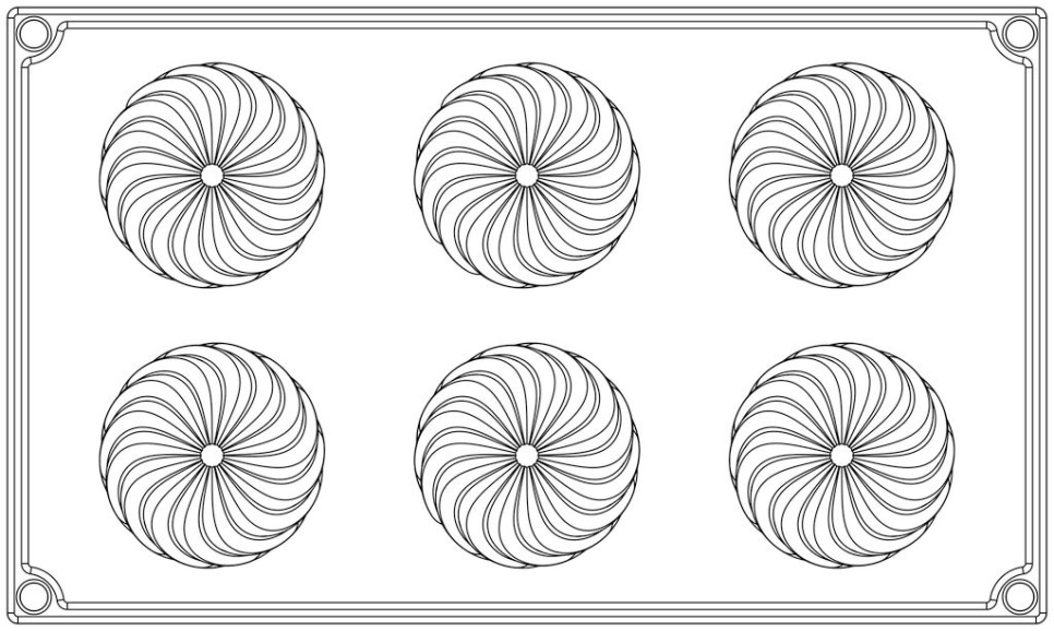 Silikoneform, Sort, Twist, 30SIL506 - Martellato