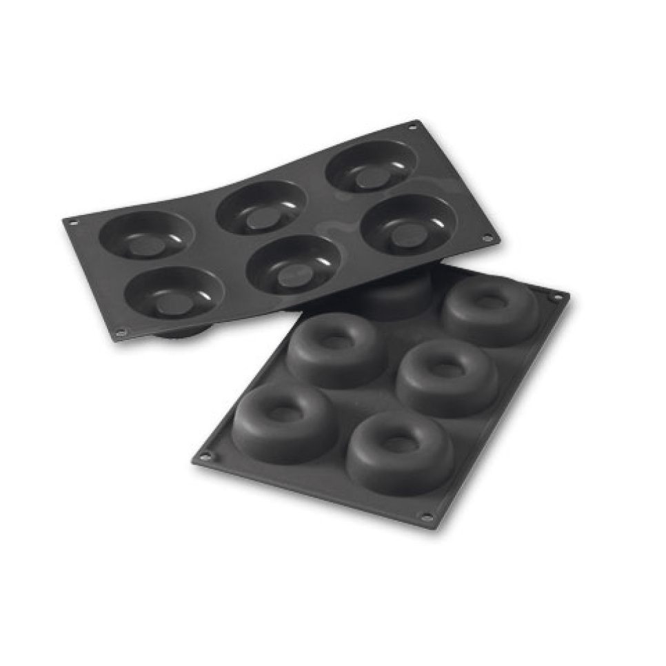 Silikoneform SF012, Savarin, 6 stk. 72 x 23 mm - Martellato i gruppen Bagning / Bageforme / Silikone forme hos The Kitchen Lab (1710-32735)