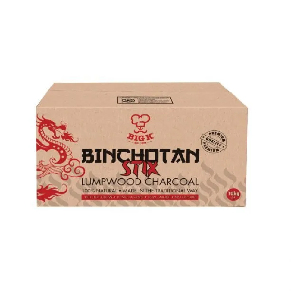 Binchotan, binchostix 10 kg - Big K i gruppen Grill, komfurer & ovne / Grillkul og briketter / trækul hos The Kitchen Lab (1738-27590)