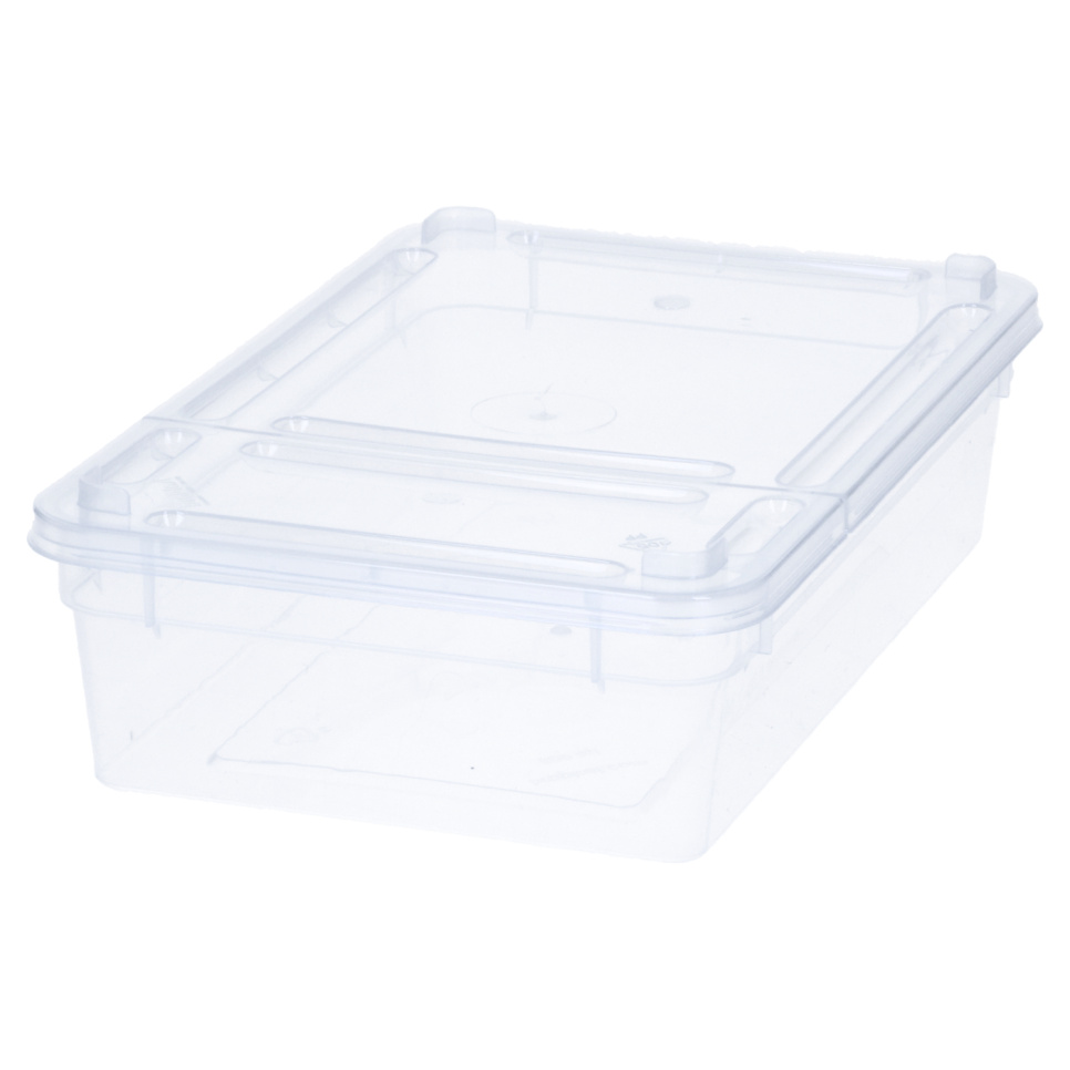 Plastic jar with flip lid - 0,8L Plastic jar with flip lid - 0,8L