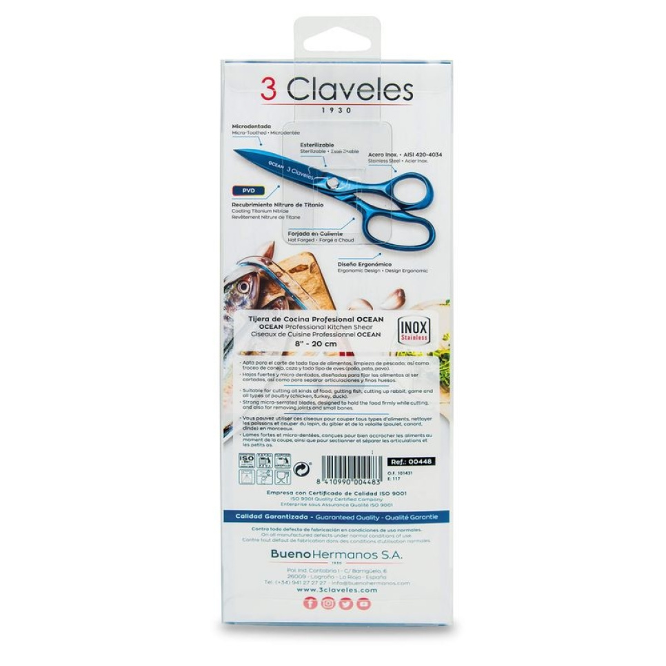 Køkkensaks, Ocean - 3 Claveles