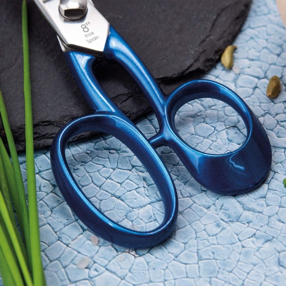 Professionel køkkensaks i rustfrit stål, Blå - 3 Claveles