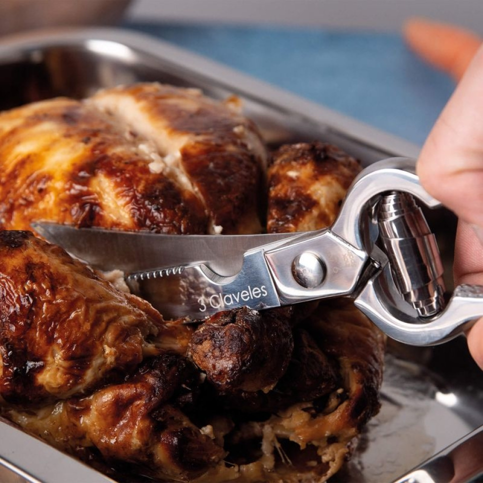 Professionel fjerkræsaks med fjeder - 3 Claveles