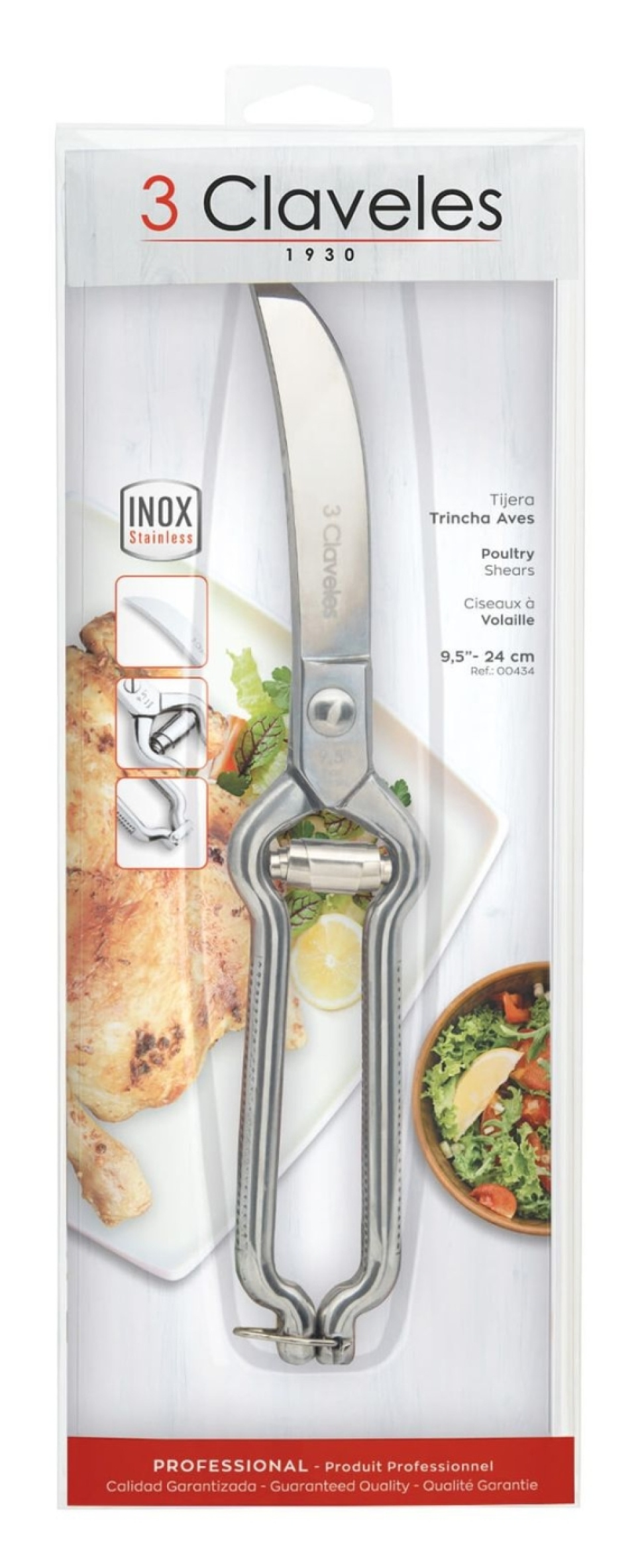 Fjerkræsaks med fjeder - 3 Claveles