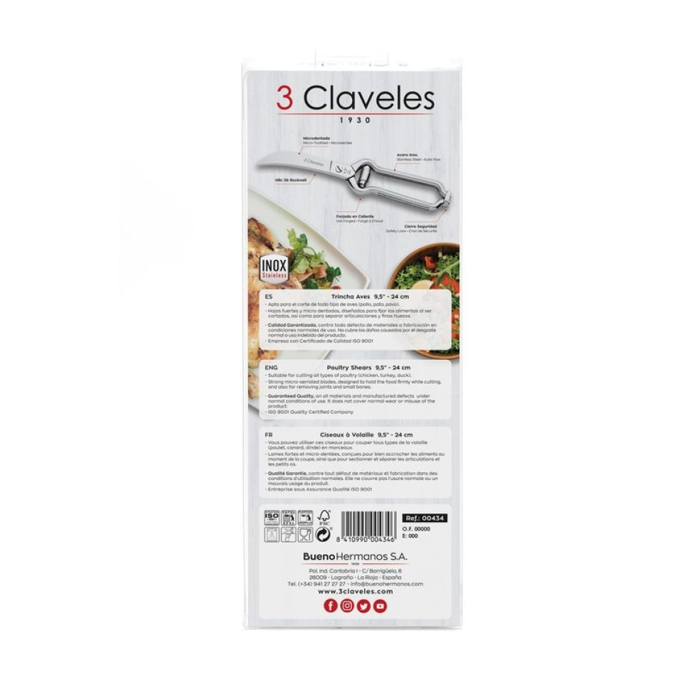 Fjerkræsaks med fjeder - 3 Claveles