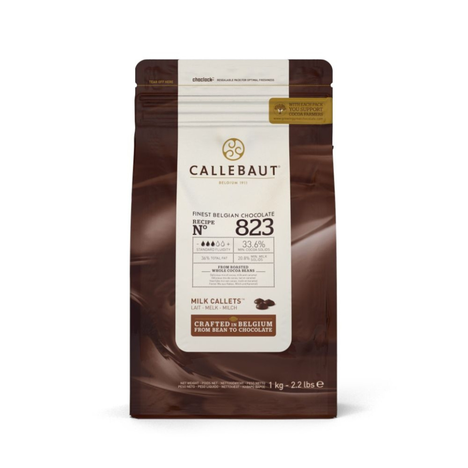 Couverture, mælkechokolade 33,6%, pellets, 1 kg - Callebaut i gruppen Bagning / Bageredskaber / Chokolade redskaber hos The Kitchen Lab (1827-25846)