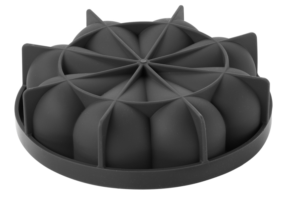 Kageform i silikone 3D -kage, KE015, Bombée, Ø18CM - Pavoni Kageform i silikone 3D -kage, KE015, Bombée, Ø18CM - Pavoni