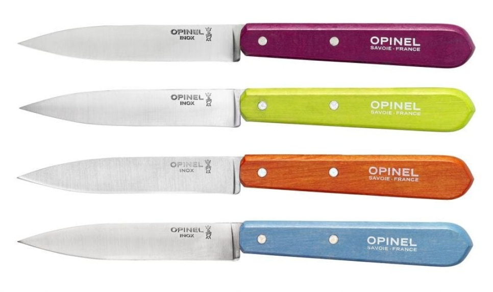 Firedelt knivsæt, Sweet Pop farver - Opinel i gruppen Madlavning / Køkkenknive / Kniv-sæt hos The Kitchen Lab (1861-22656)
