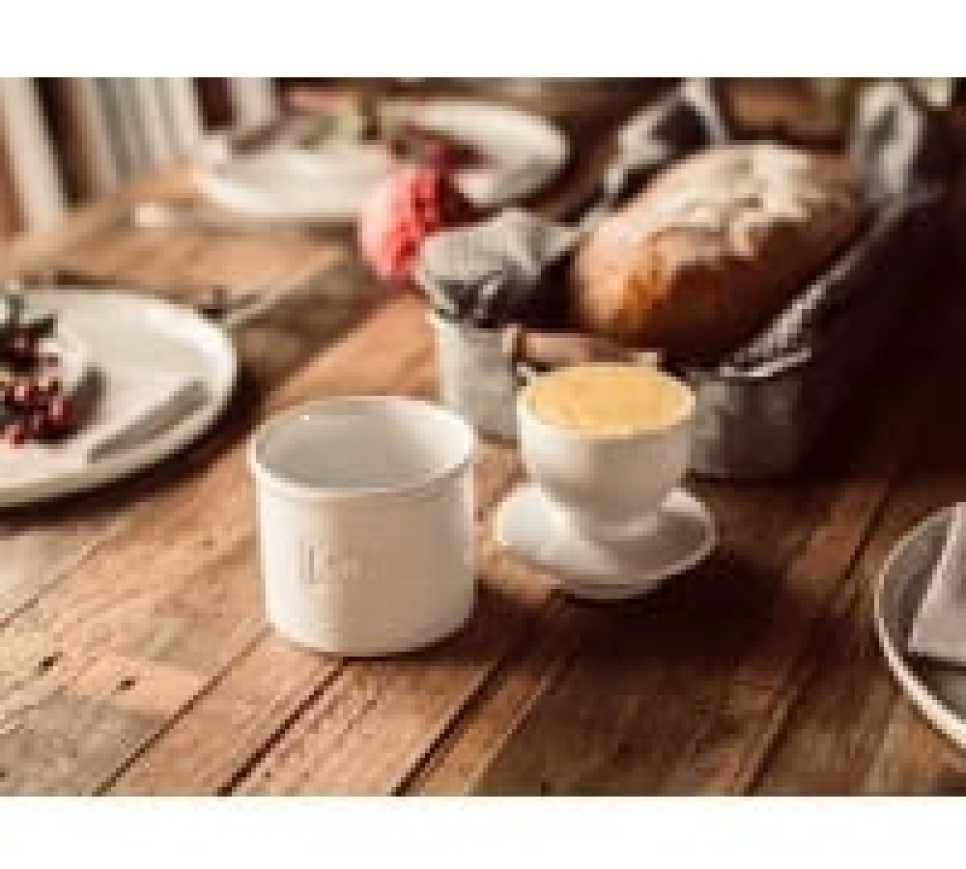 Smørkrukke, Retro Café White - Butter Bell®