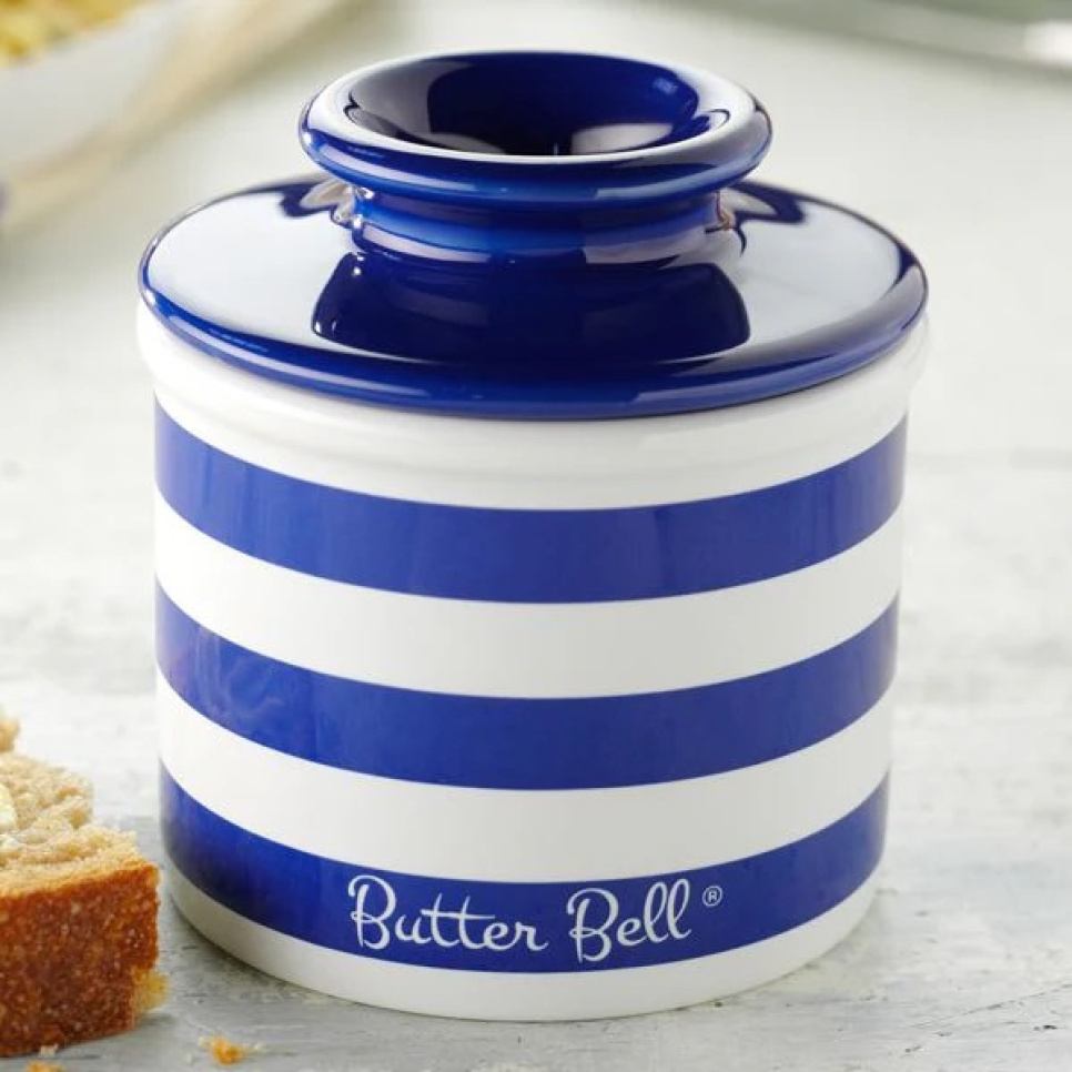 Smørkrukke, Nautical Blue - Butter Bell® i gruppen Borddækning / Tallerkener, Skåle og Fade / Smørklokke hos The Kitchen Lab (1869-33413)